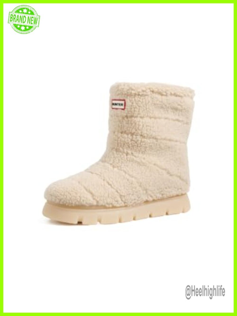 Sherpa Pile Fleece Lined Waterproof Rain Boot Faux Fur Upper